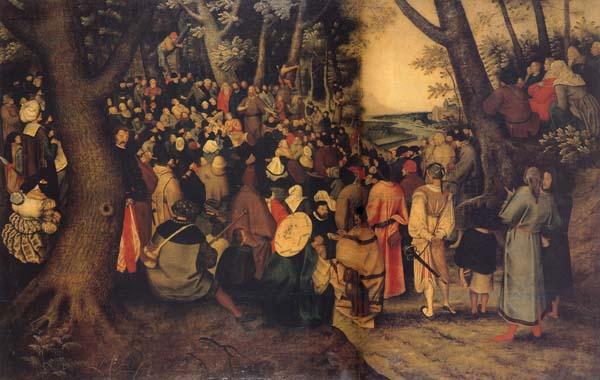 BRUEGHEL, Pieter the Younger The Testimony of John the Baptist Sweden oil painting art